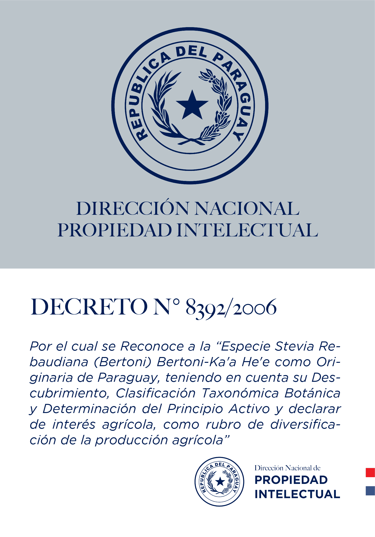 Decreto N° 8392/2006