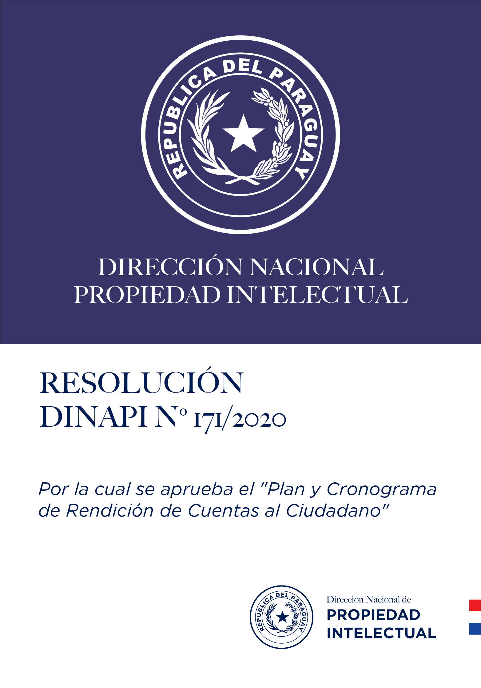 RESOLUCIÓN DINAPI Nº 171/2020