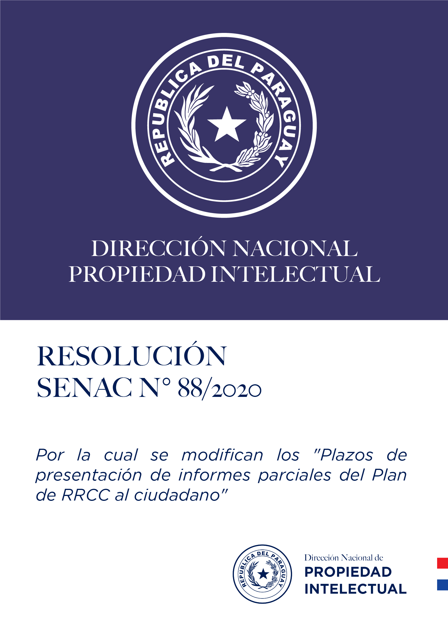 RESOLUCIÓN SENAC N° 88/2020