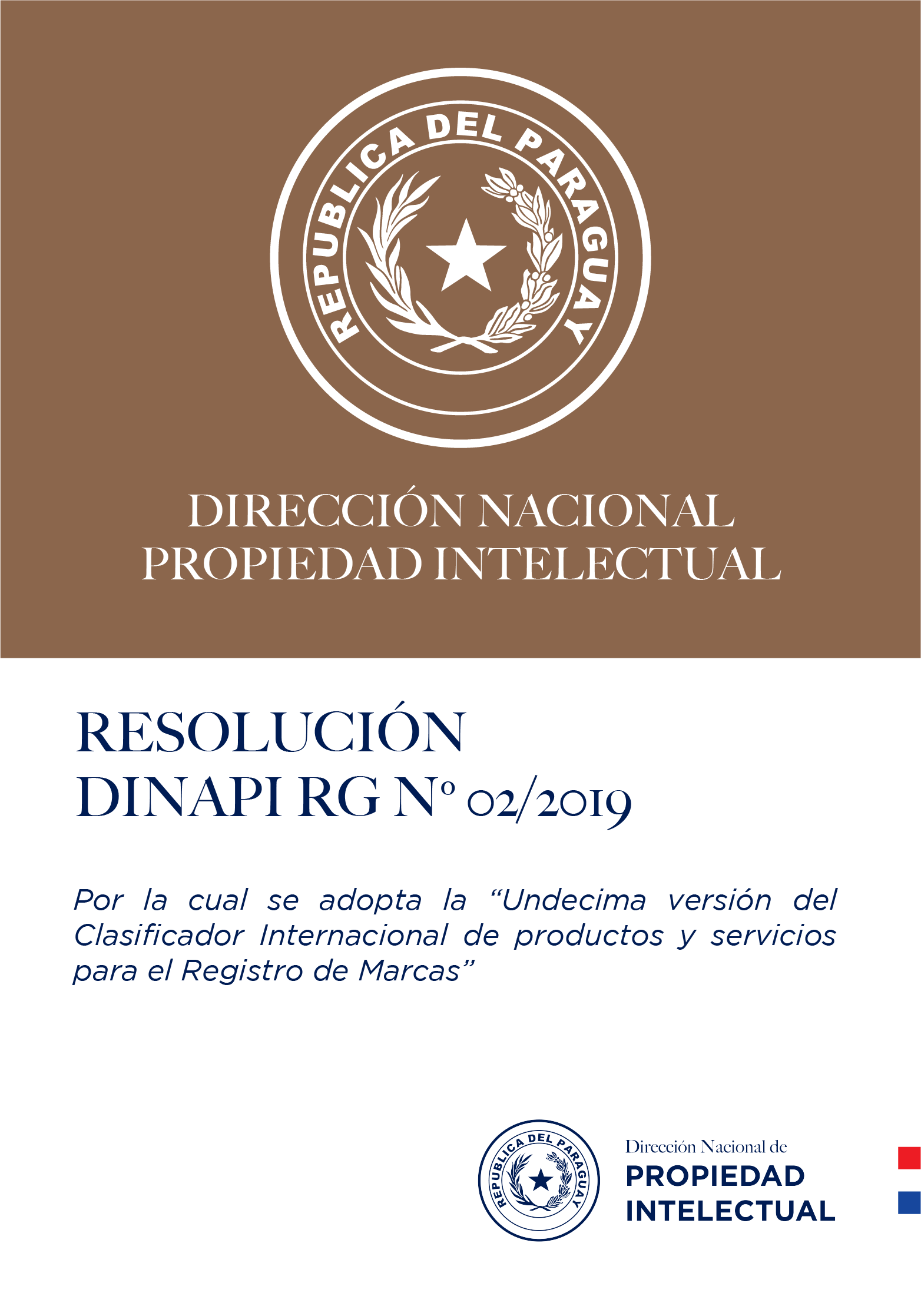 RESOLUCIÓN DINAPI Nº 02/2019