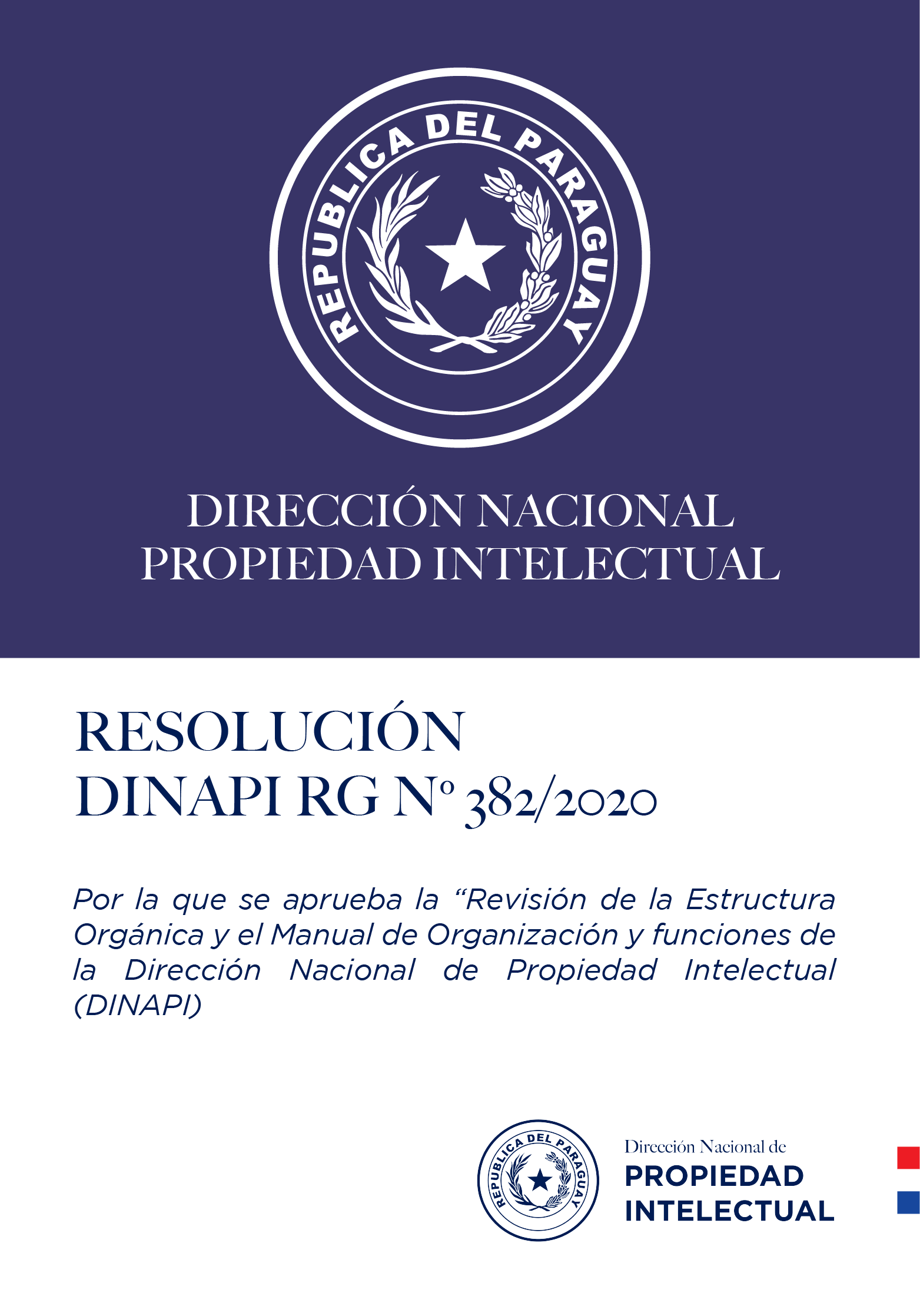 RESOLUCIÓN DINAPI Nº  382/2020
