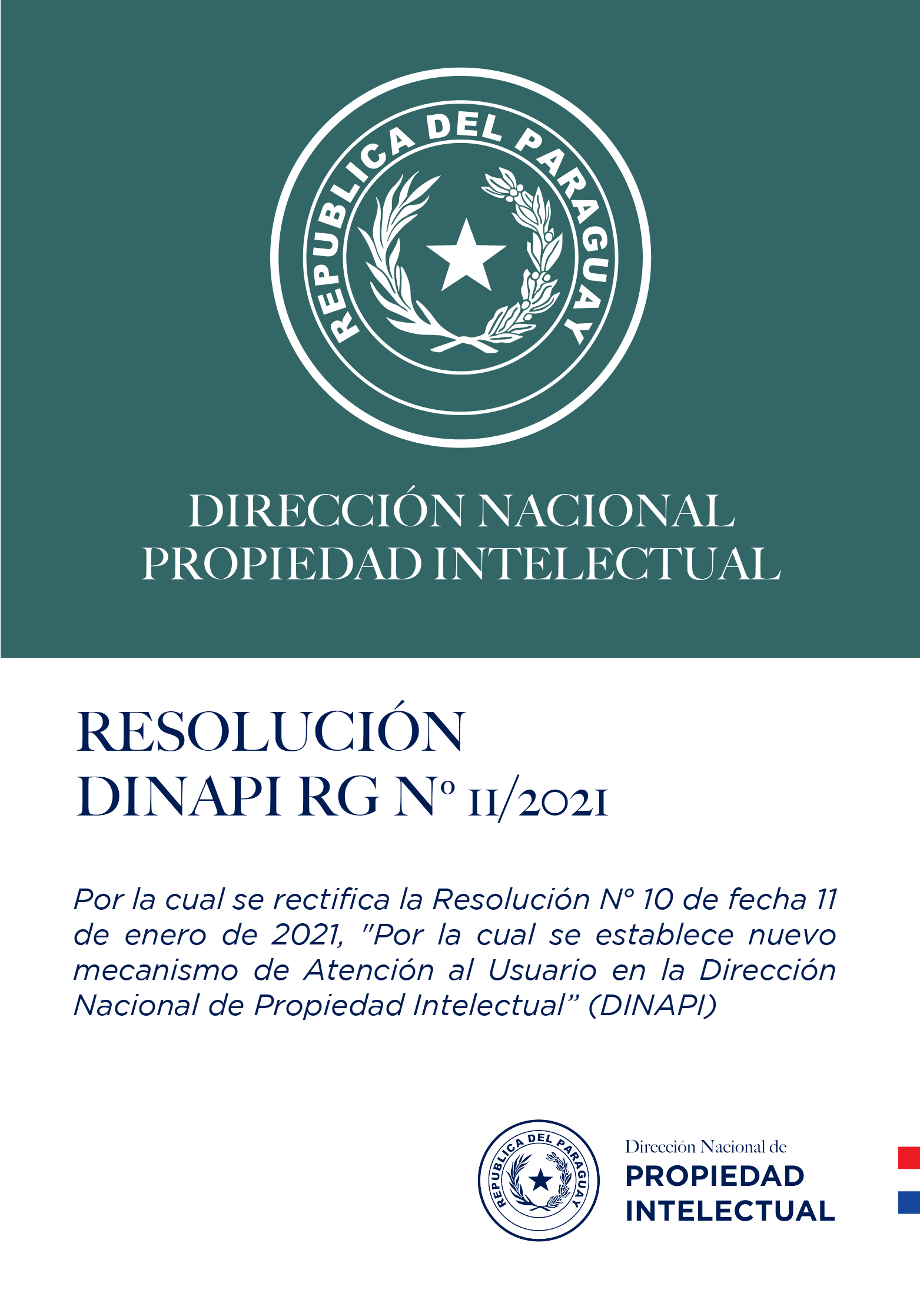 RESOLUCIÓN DINAPI Nº  11/2021