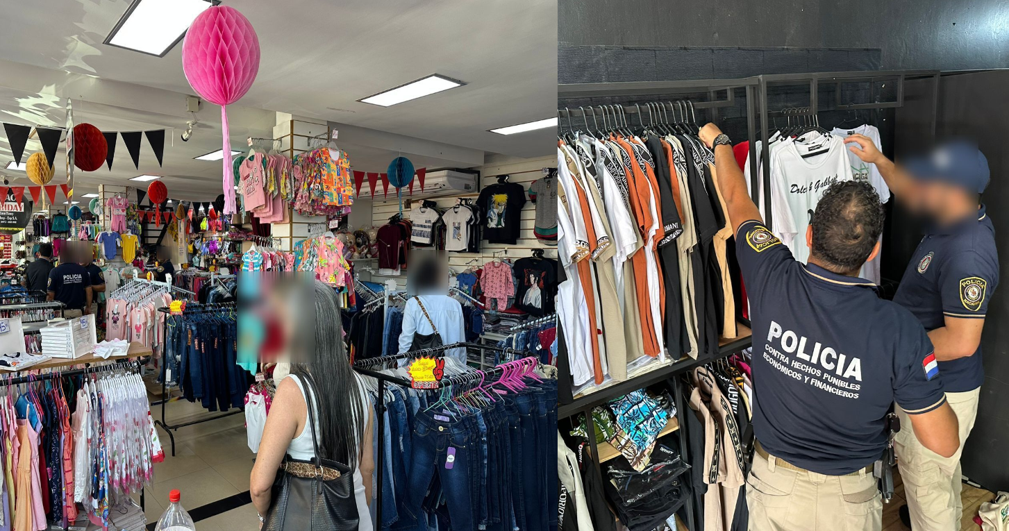 Prosiguen las intervenciones conjuntas anti piratería y falsificación en locales comerciales de Alto Paraná