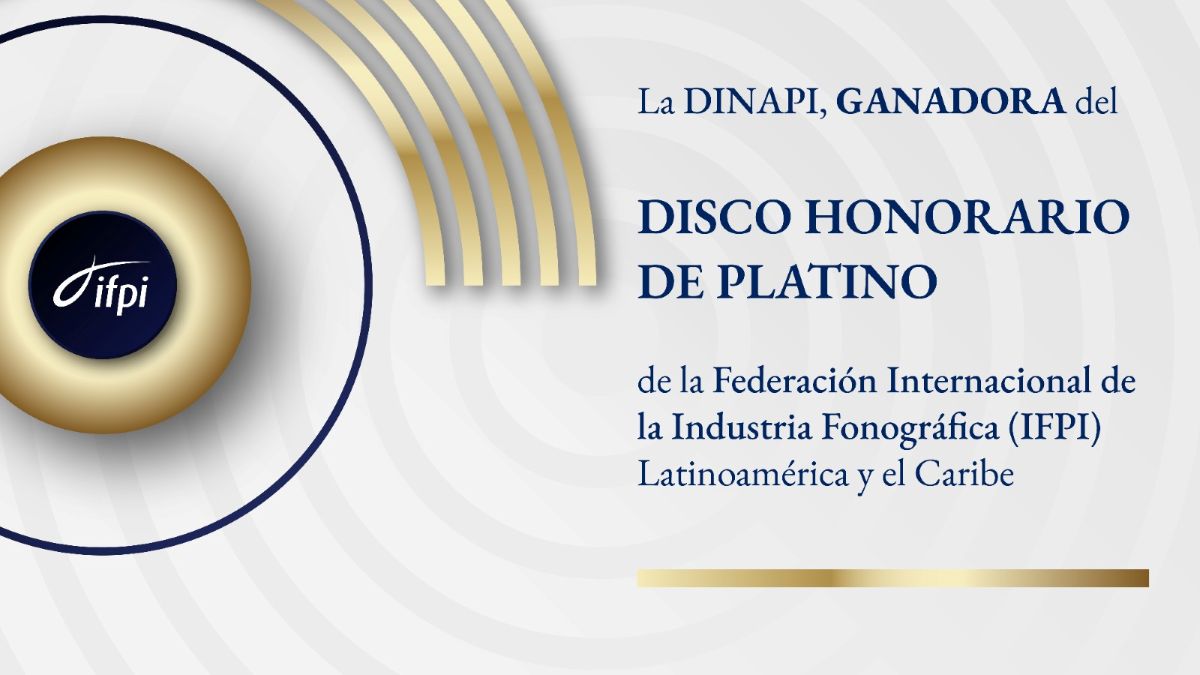 IFPI anunció a la DINAPI como ganadora del Disco Honorario de Platino