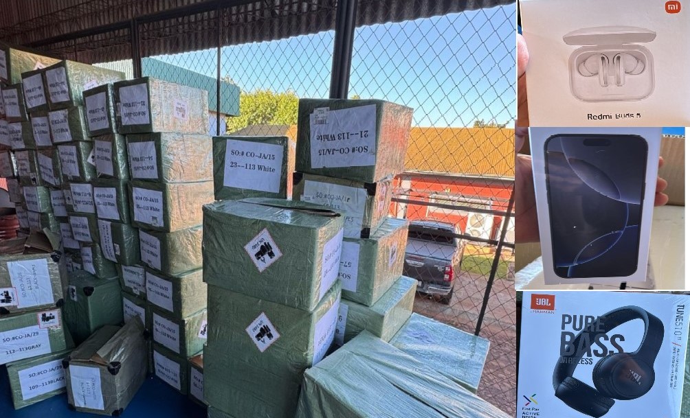 En CDE requisaron contenedor con mercaderías, presumiblemente falsificadas