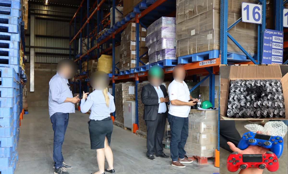 Verificación de la DINAPI culminó en incautación de controles para videojuegos presumiblemente falsificados