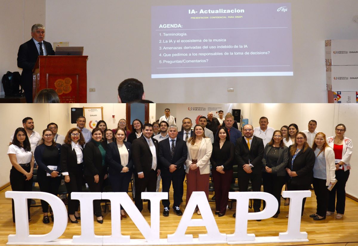 Funcionarios de la DINAPI se capacitaron en uso de IA y desafíos en la industria musical