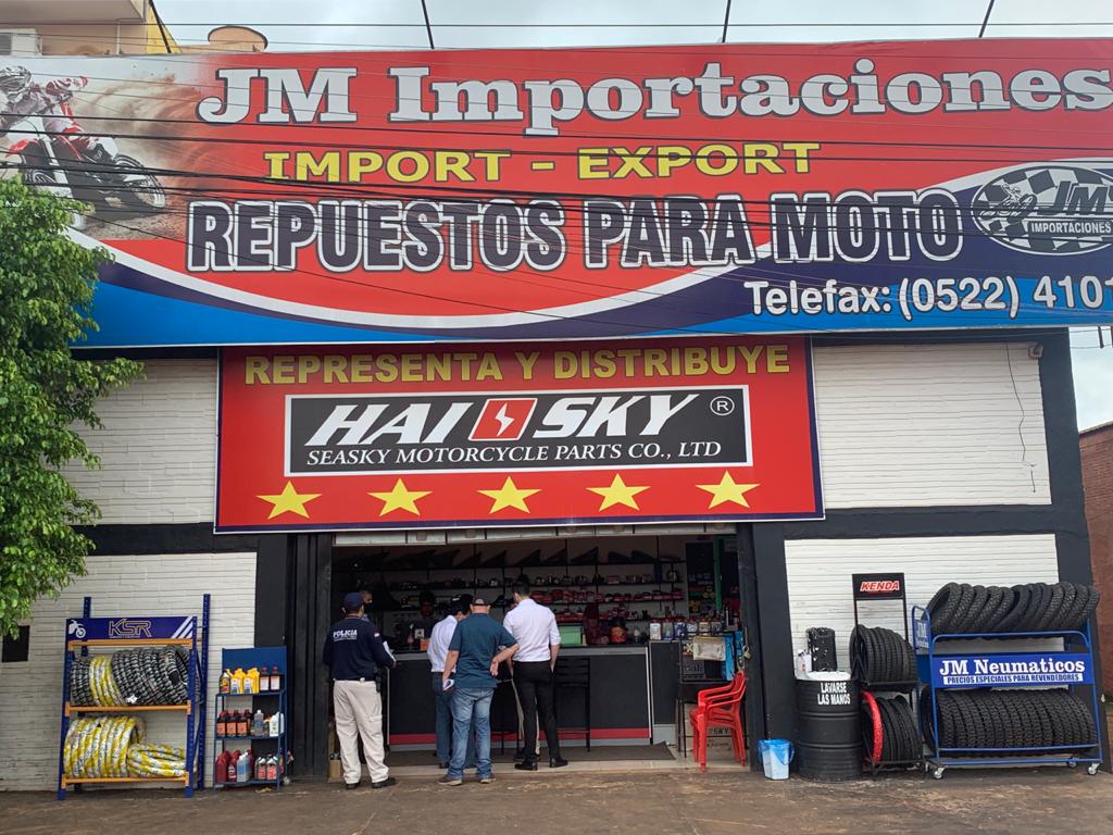 DINAPI y Fiscalía se incautan de repuestos presumiblemente falsificados