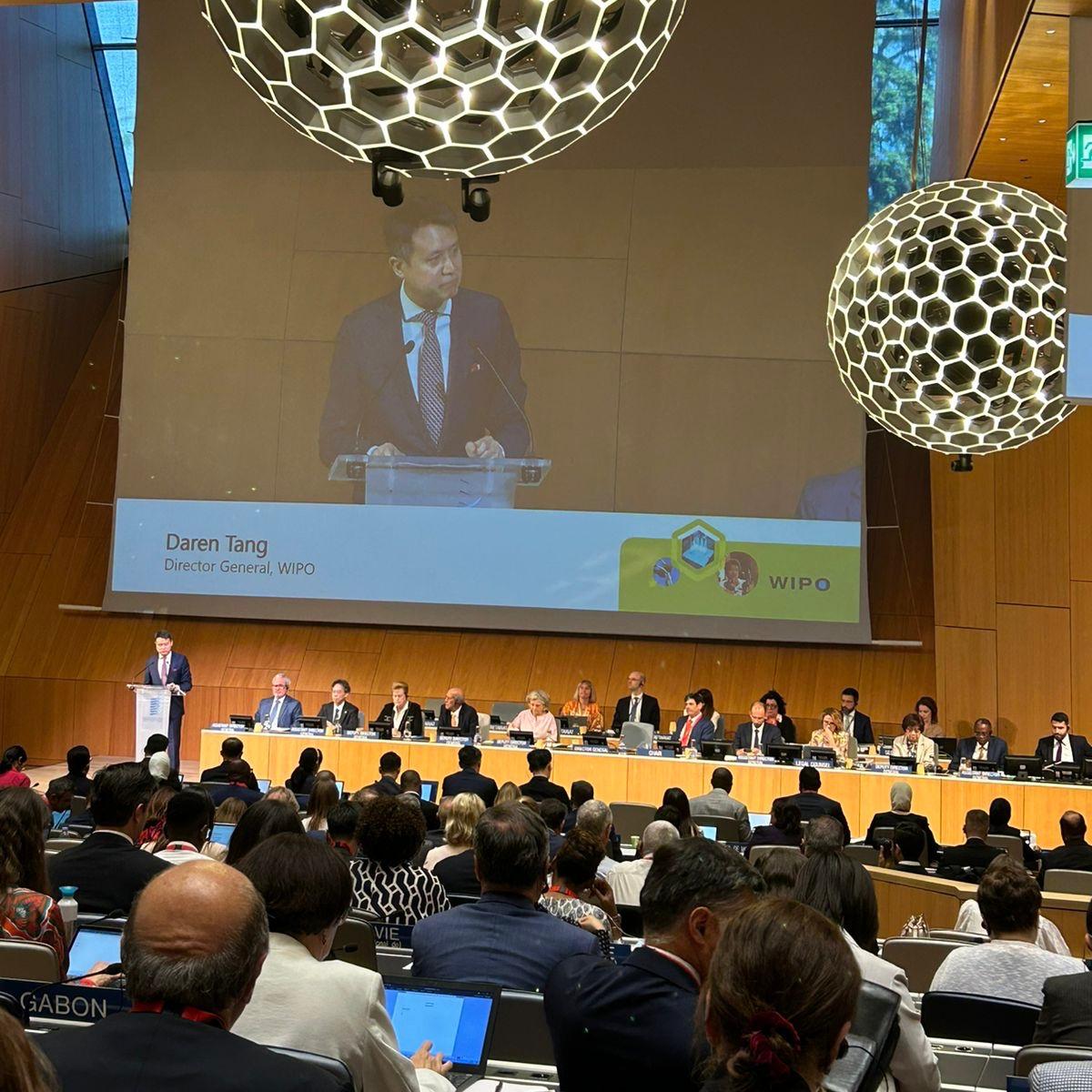 Presentación de las principales acciones de la DINAPI en la plenaria inaugural de las Asambleas de la OMPI