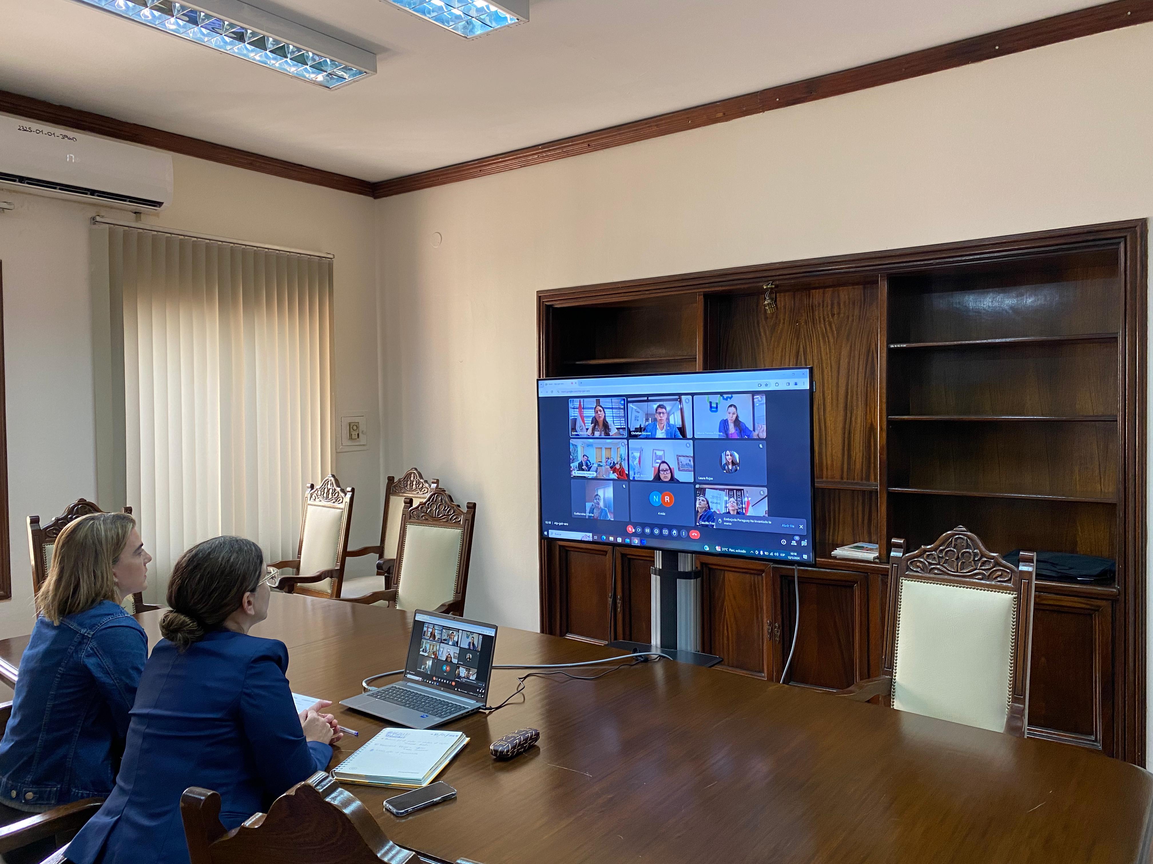 Prosigue trabajo interinstitucional en el marco de la presencia de Paraguay en el Festival de Cine de Málaga 2024
