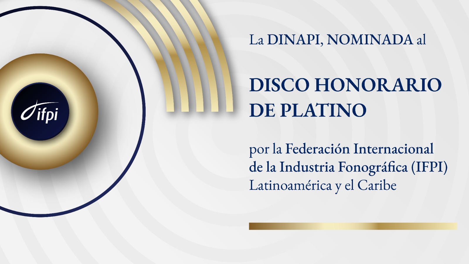 La DINAPI es nominada a reconocimiento internacional de la IFPI Latin America & Caribbean