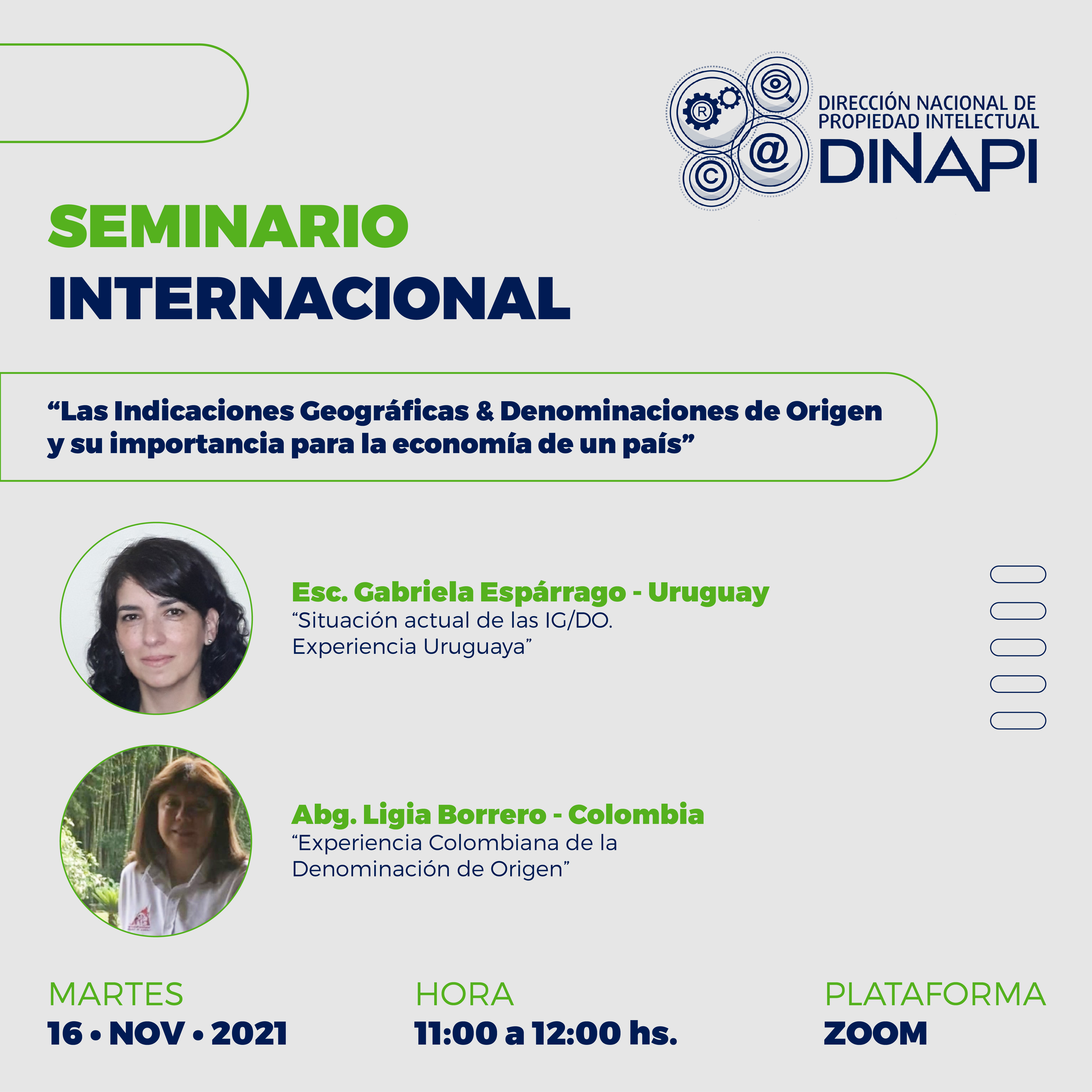 “La importancia de las Indicaciones Geográficas y Denominaciones de Origen en la economía de un país”, es el tema de un seminario internacional organizado por la DINAPI