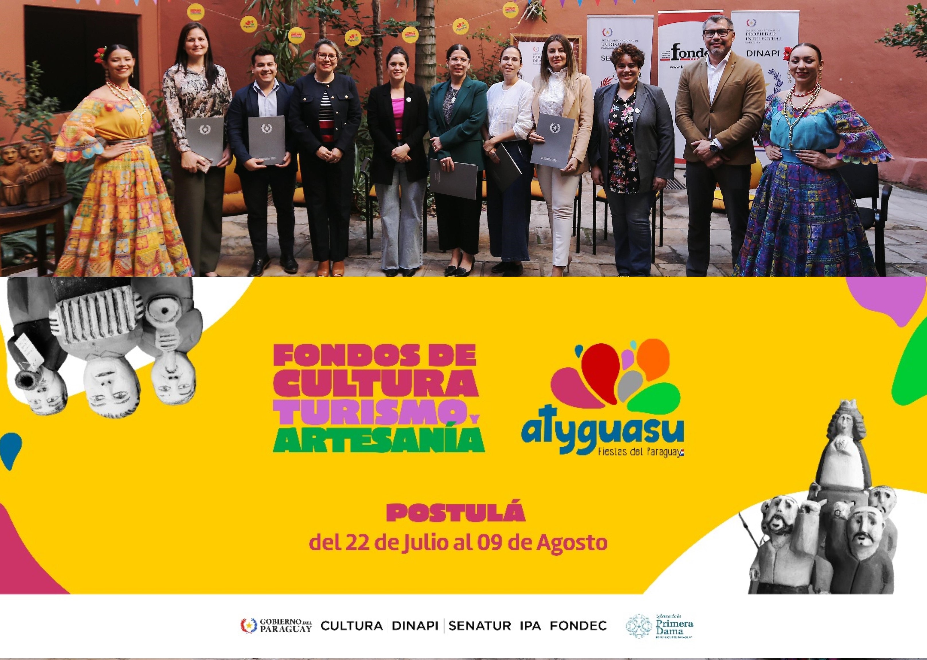 Se presentó la convocatoria de “Fondos para la Cultura, el Turismo y la Artesanía 2024”, edición Atyguasu.