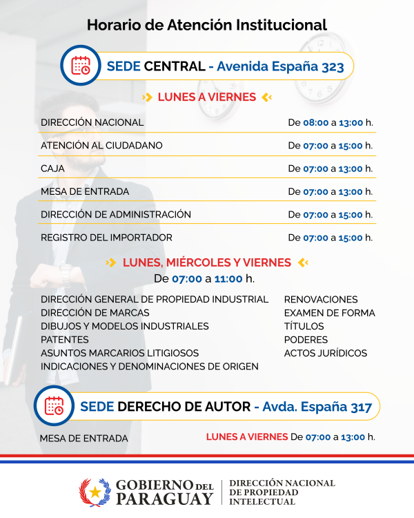 flyer horario de atencion