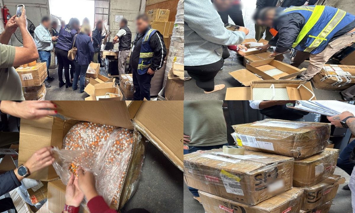 Intervención interinstitucional logró incautación de frascos y tapas para uso farmacéutico