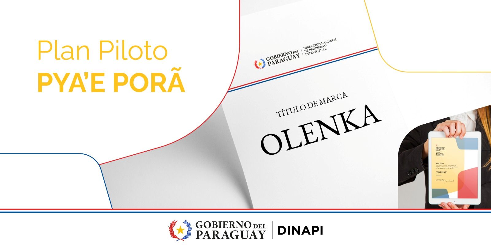 Plan Piloto Pya´e Porã: la DINAPI concedió la primera marca en 105 días bajo esta modalidad