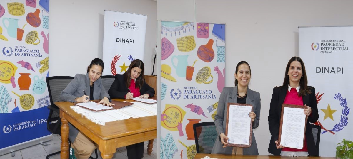Convenio entre la DINAPI y el IPA refuerza acciones en favor de la artesanía nacional
