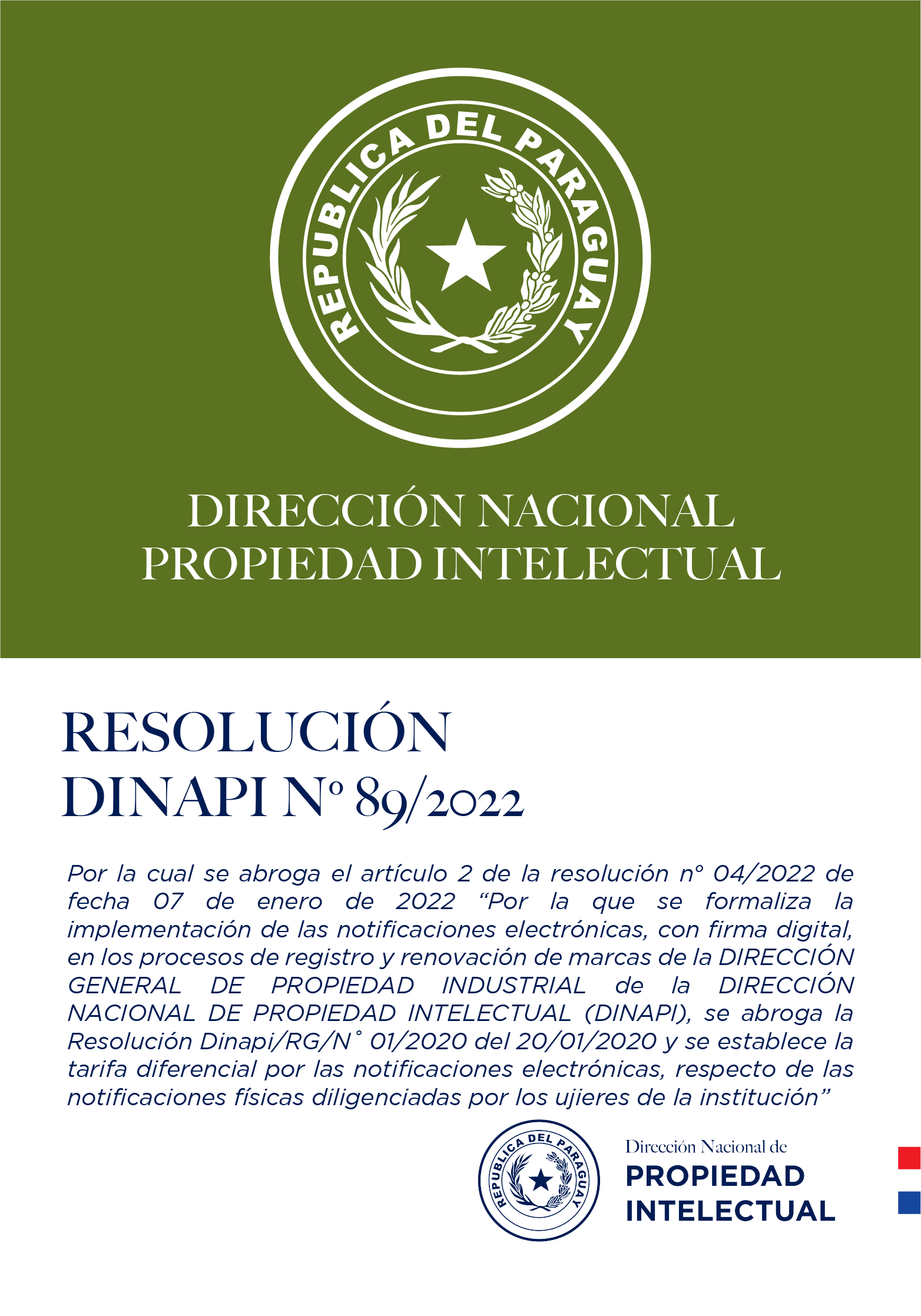 Resoluci&oacute;n N&deg; 89/2022