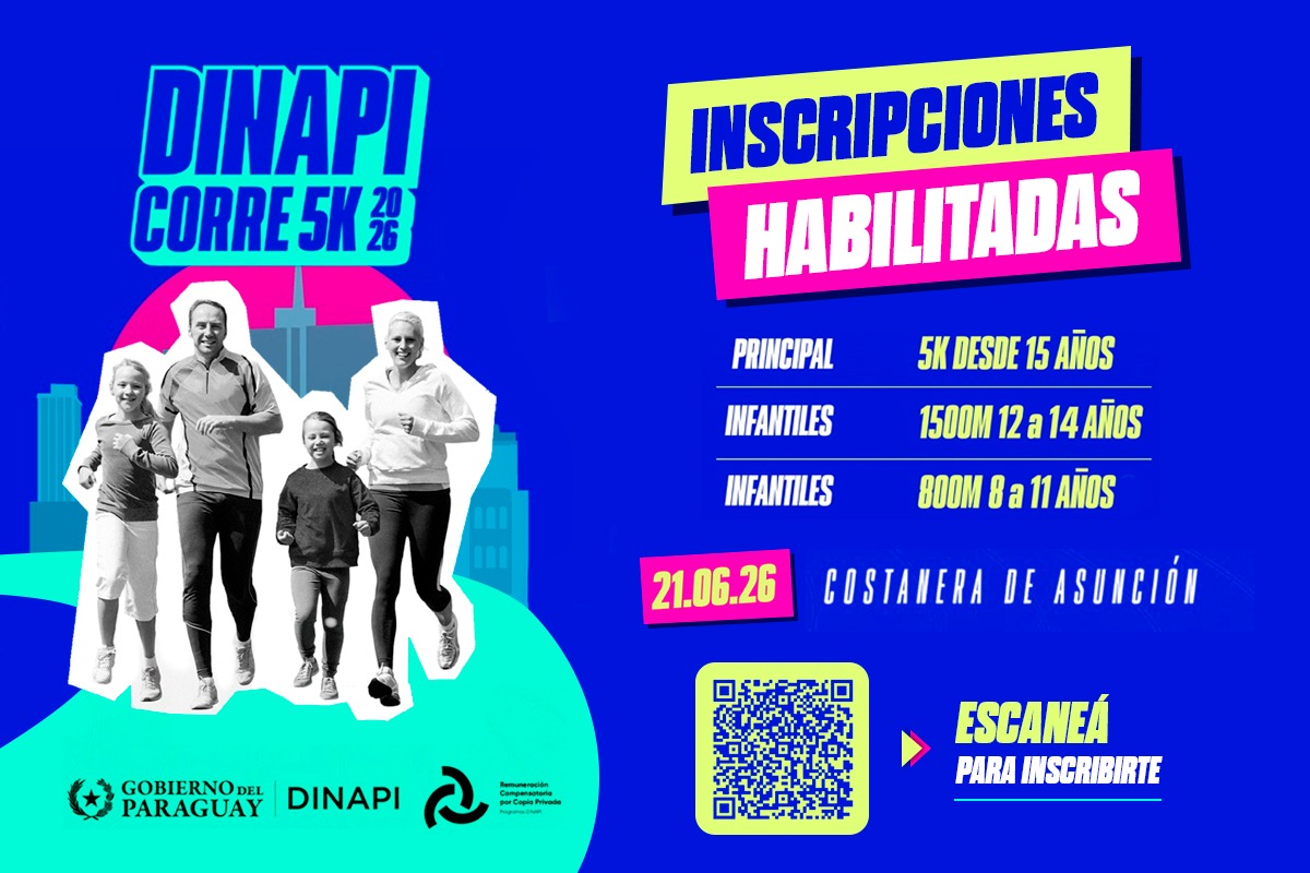 Save the date: “DINAPI CORRE 2026: Juego limpio con la Propiedad Intelectual”